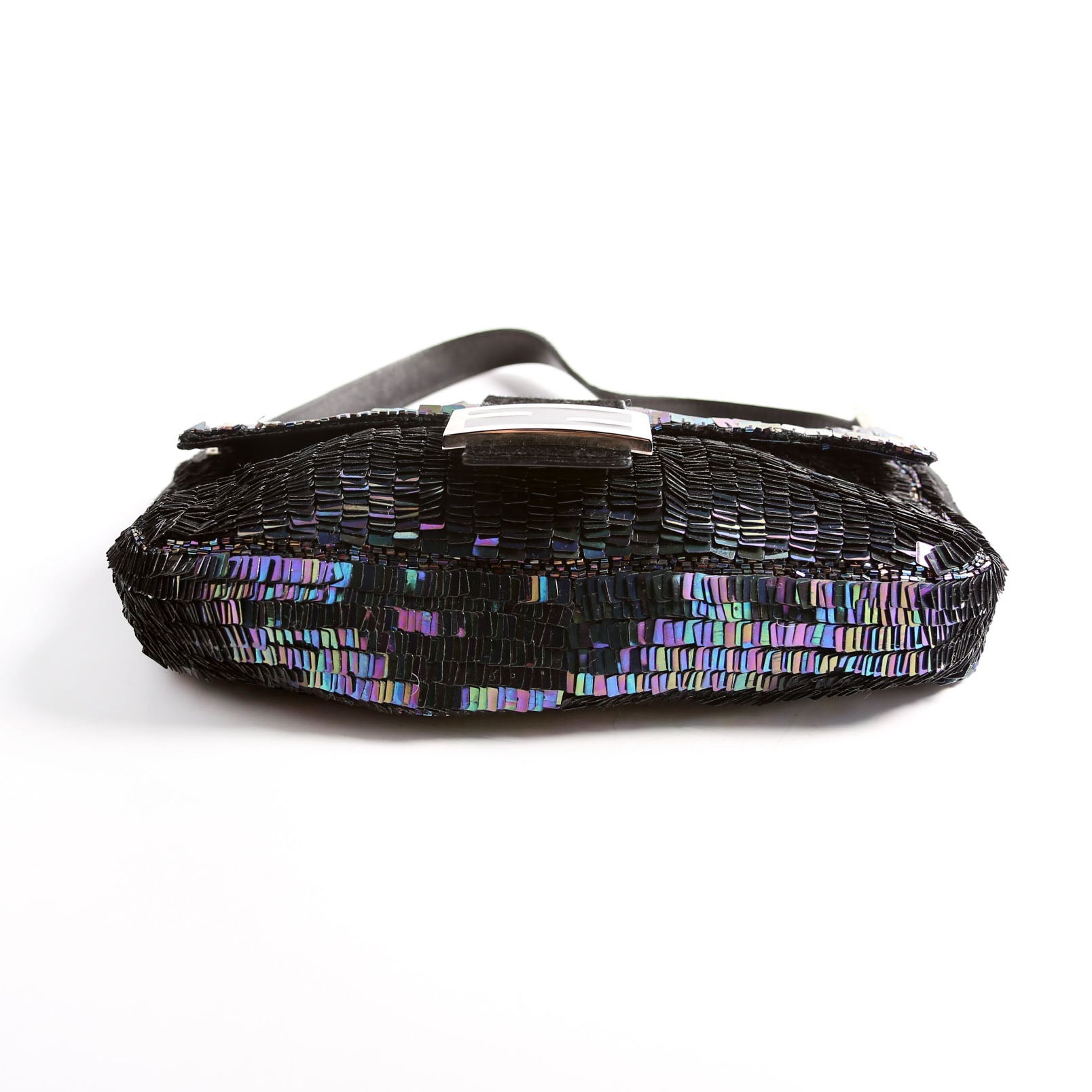 Baguette Sequin Ponyhair Blue