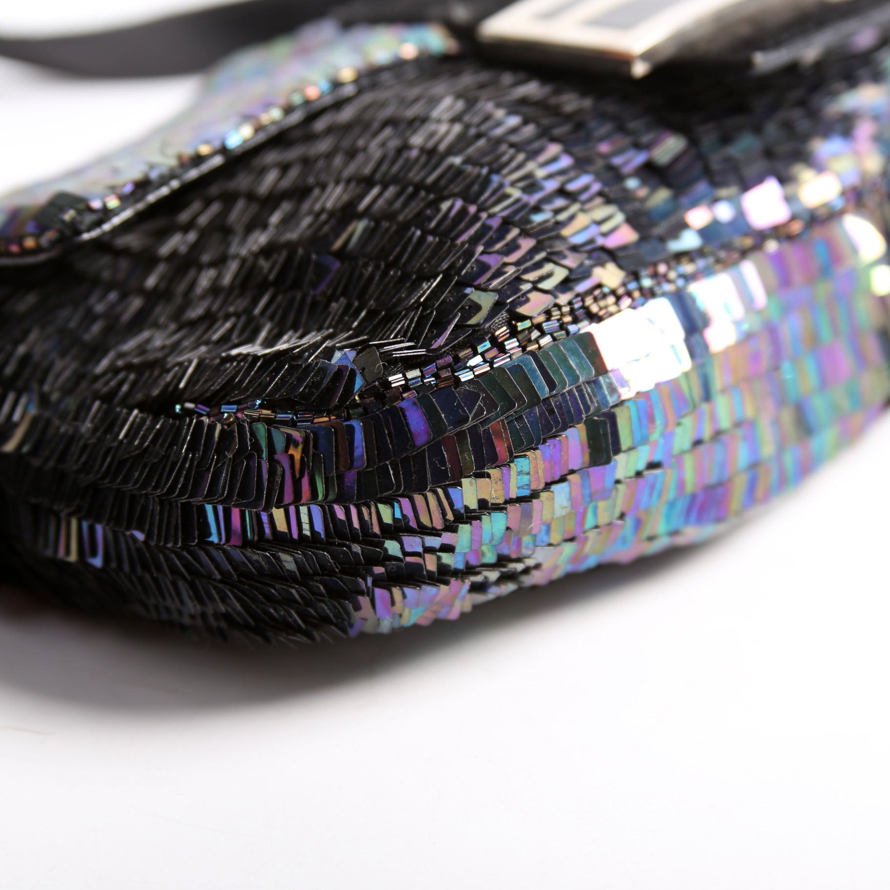 Baguette Sequin Ponyhair Blue