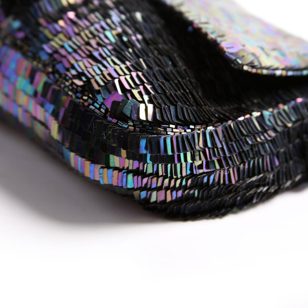 Baguette Sequin Ponyhair Blue