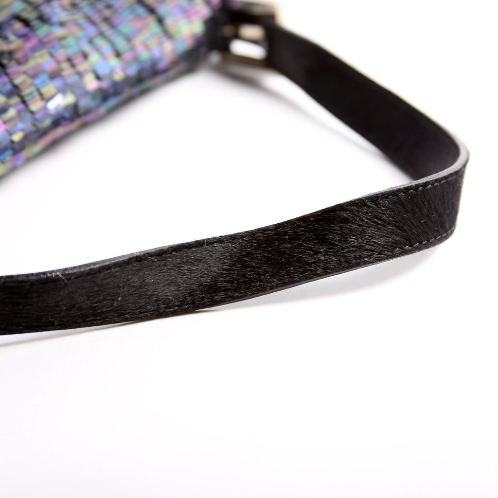 Baguette Sequin Ponyhair Blue