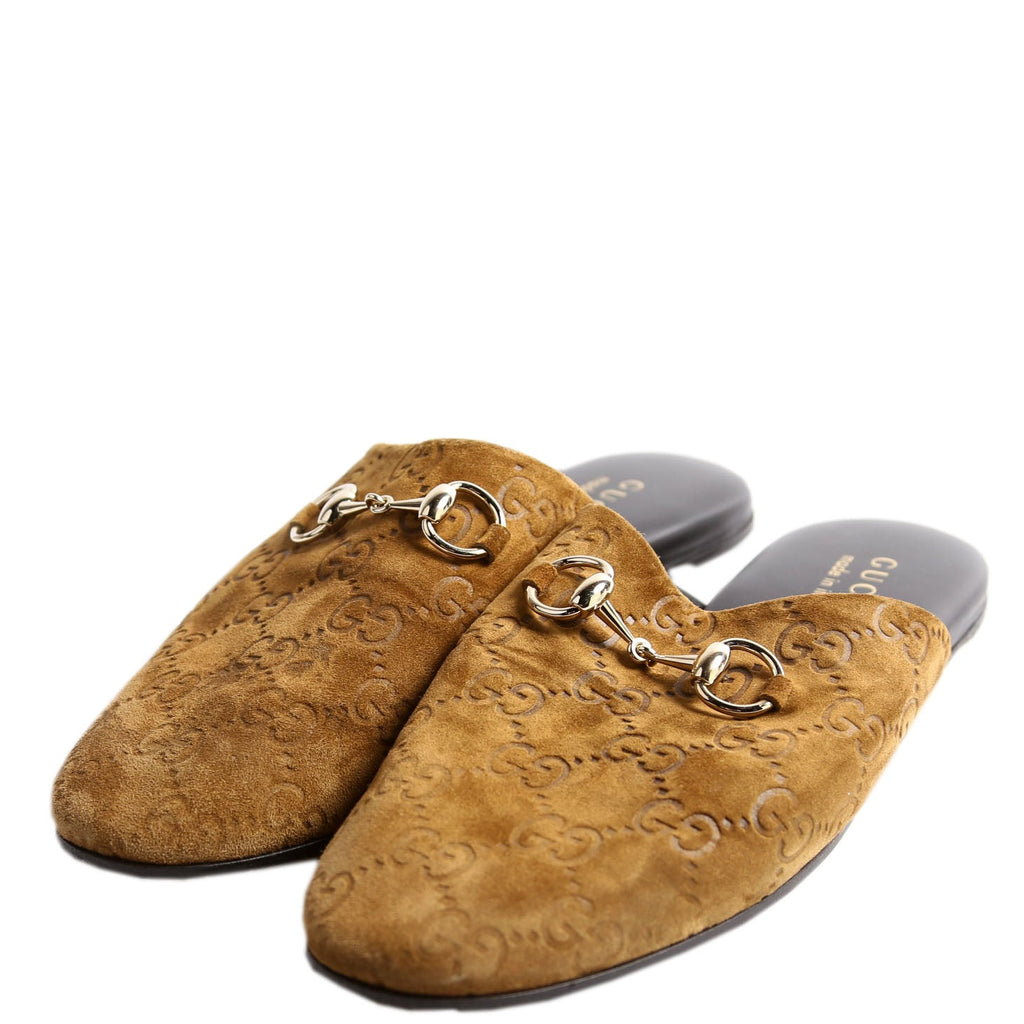 Horsebit Suede Mules Size 36