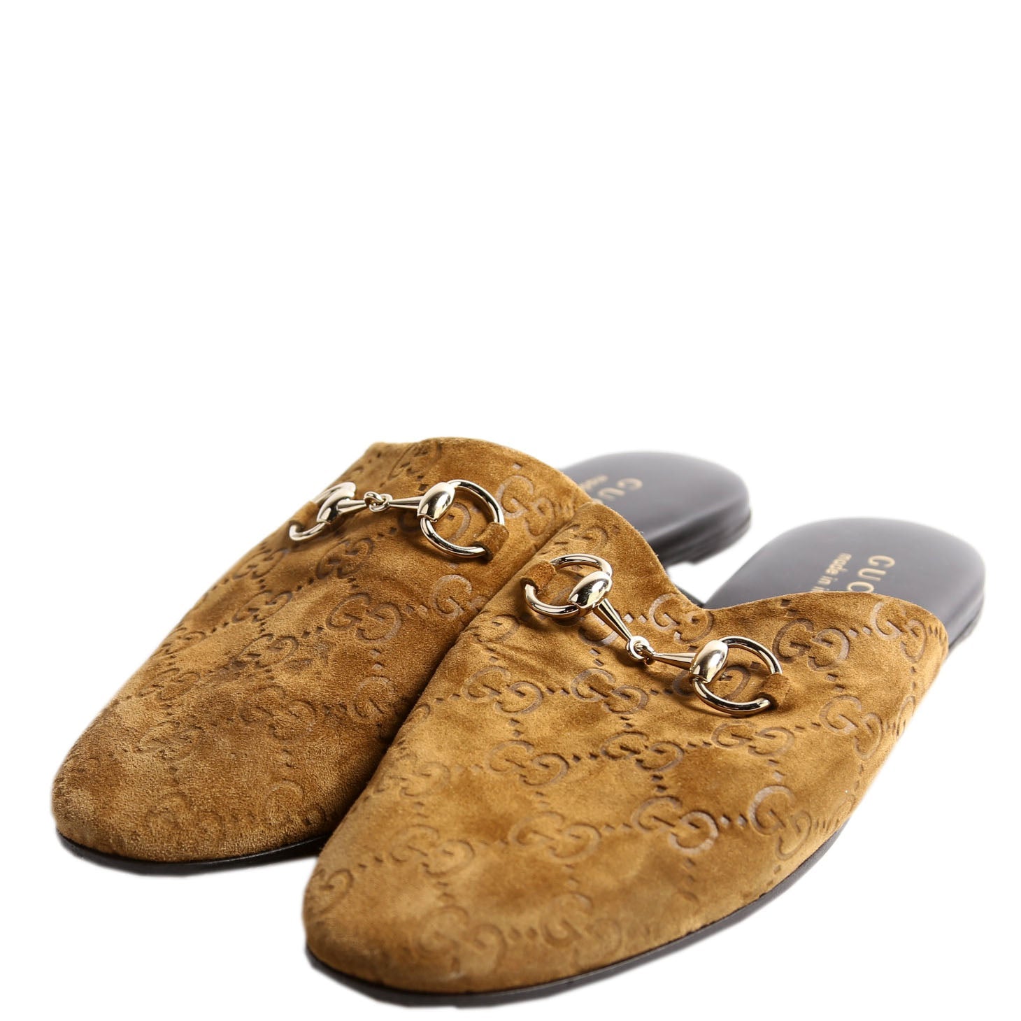 Horsebit Suede Mules Size 36