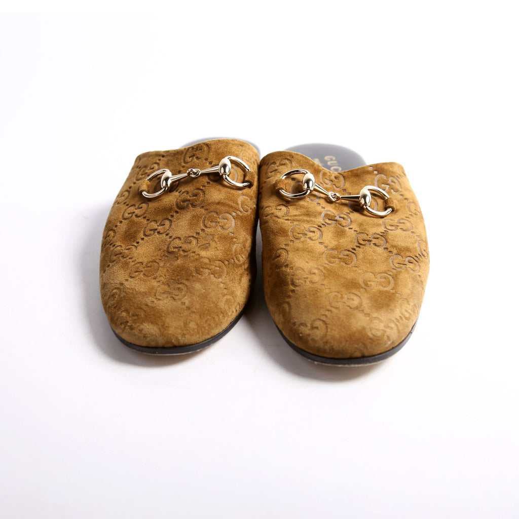 Horsebit Suede Mules Size 36