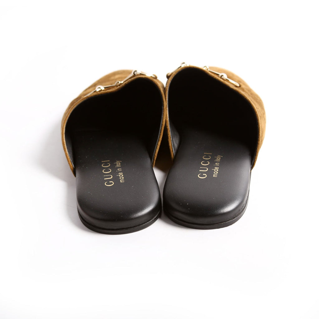 Horsebit Suede Mules Size 36
