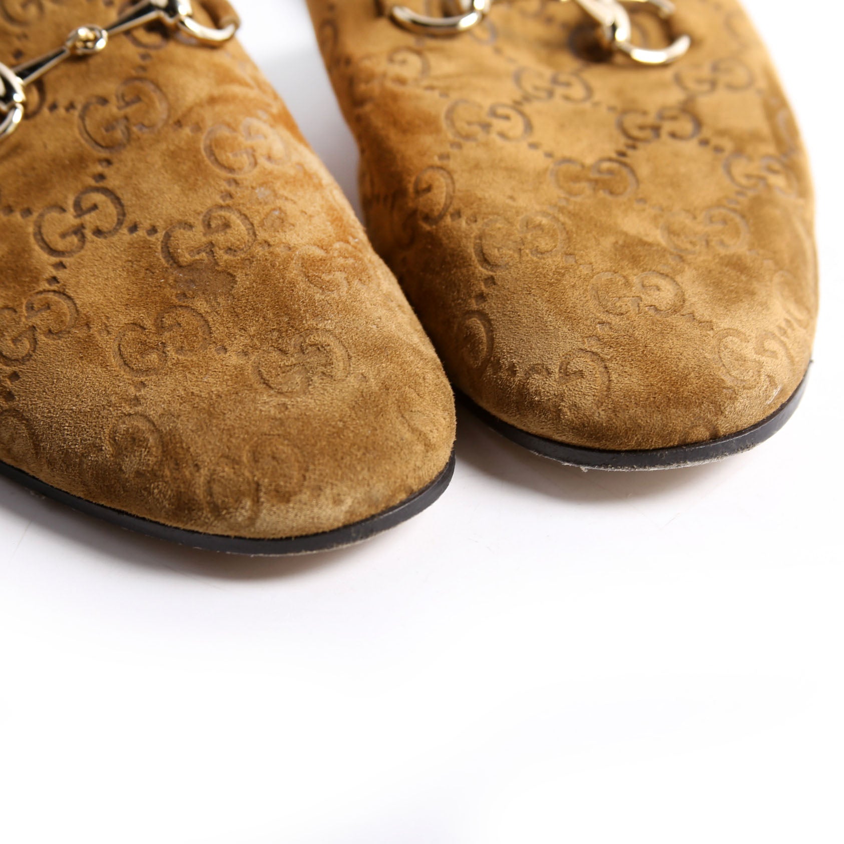 Horsebit Suede Mules Size 36