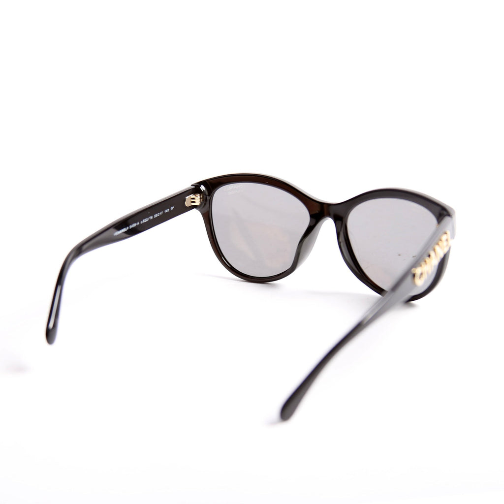 5458-A Butterfly Acetate Sunglasses Black