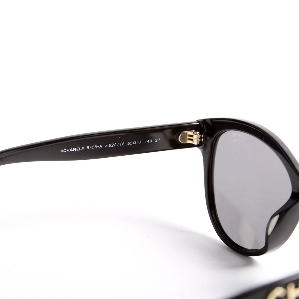 5458-A Butterfly Acetate Sunglasses Black