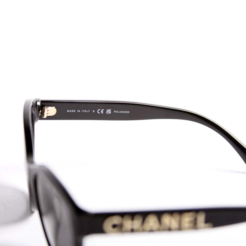 5458-A Butterfly Acetate Sunglasses Black