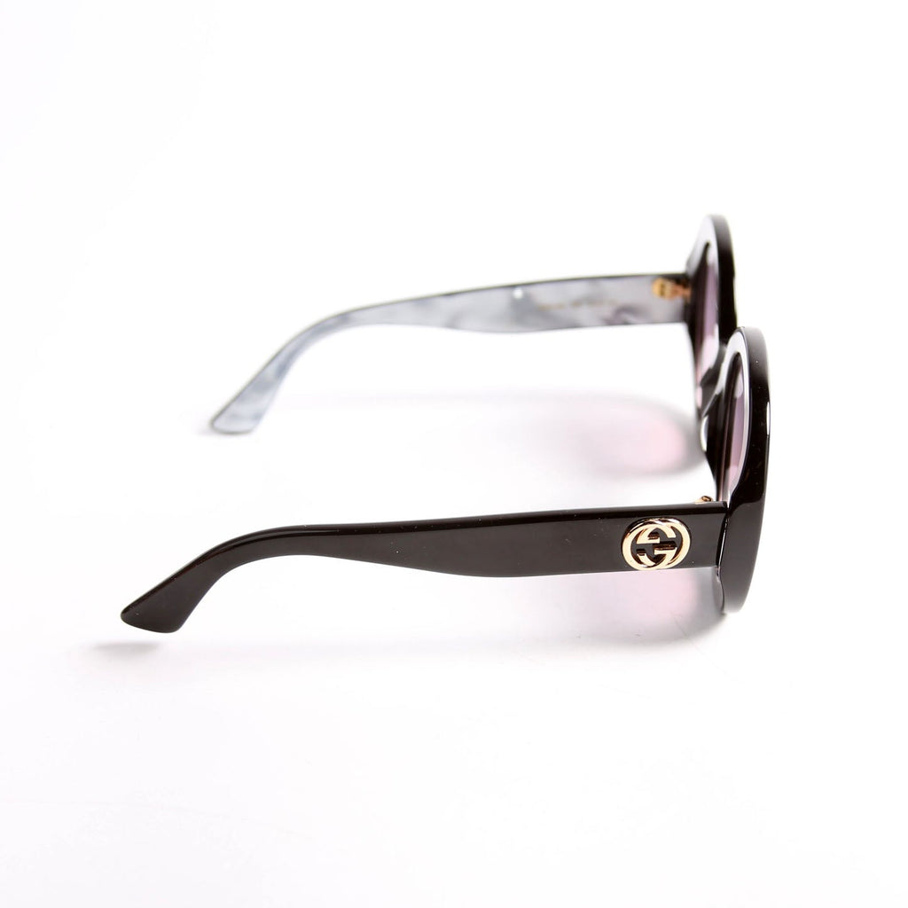 GG0319S Acetate Round Sunglasses Black