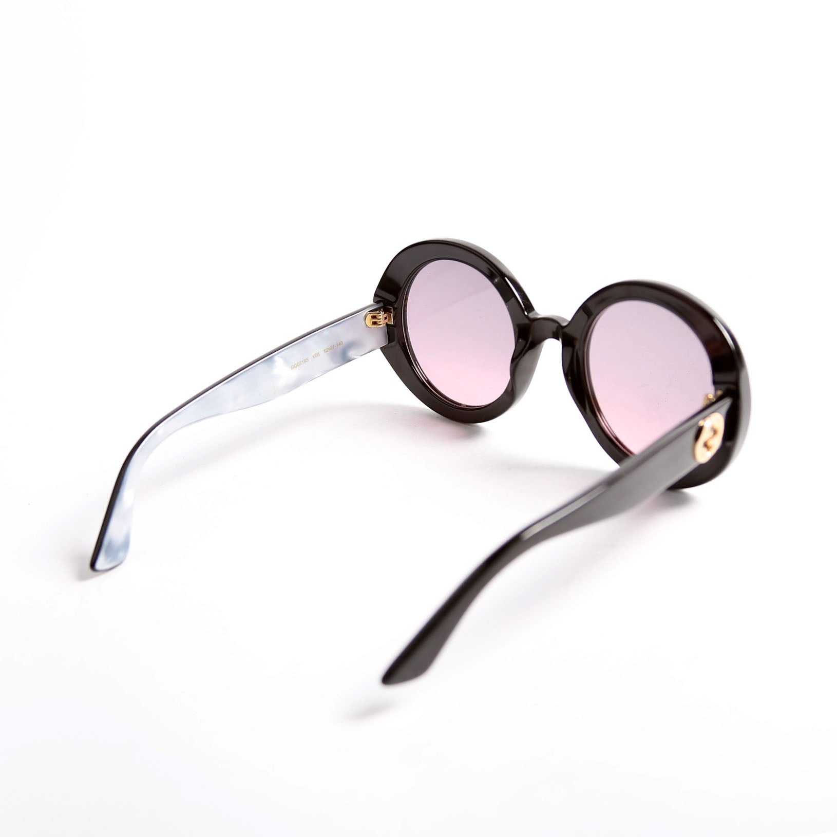 GG0319S Acetate Round Sunglasses Black