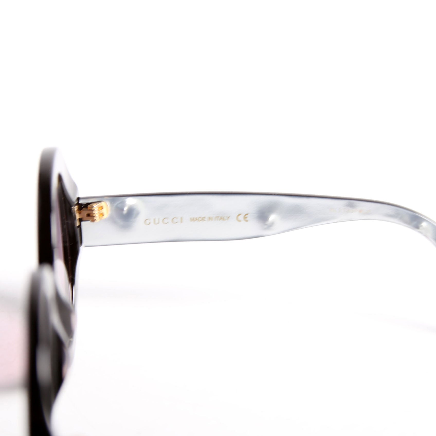 GG0319S Acetate Round Sunglasses Black