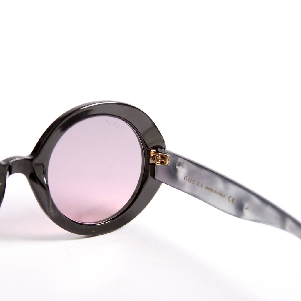 GG0319S Acetate Round Sunglasses Black