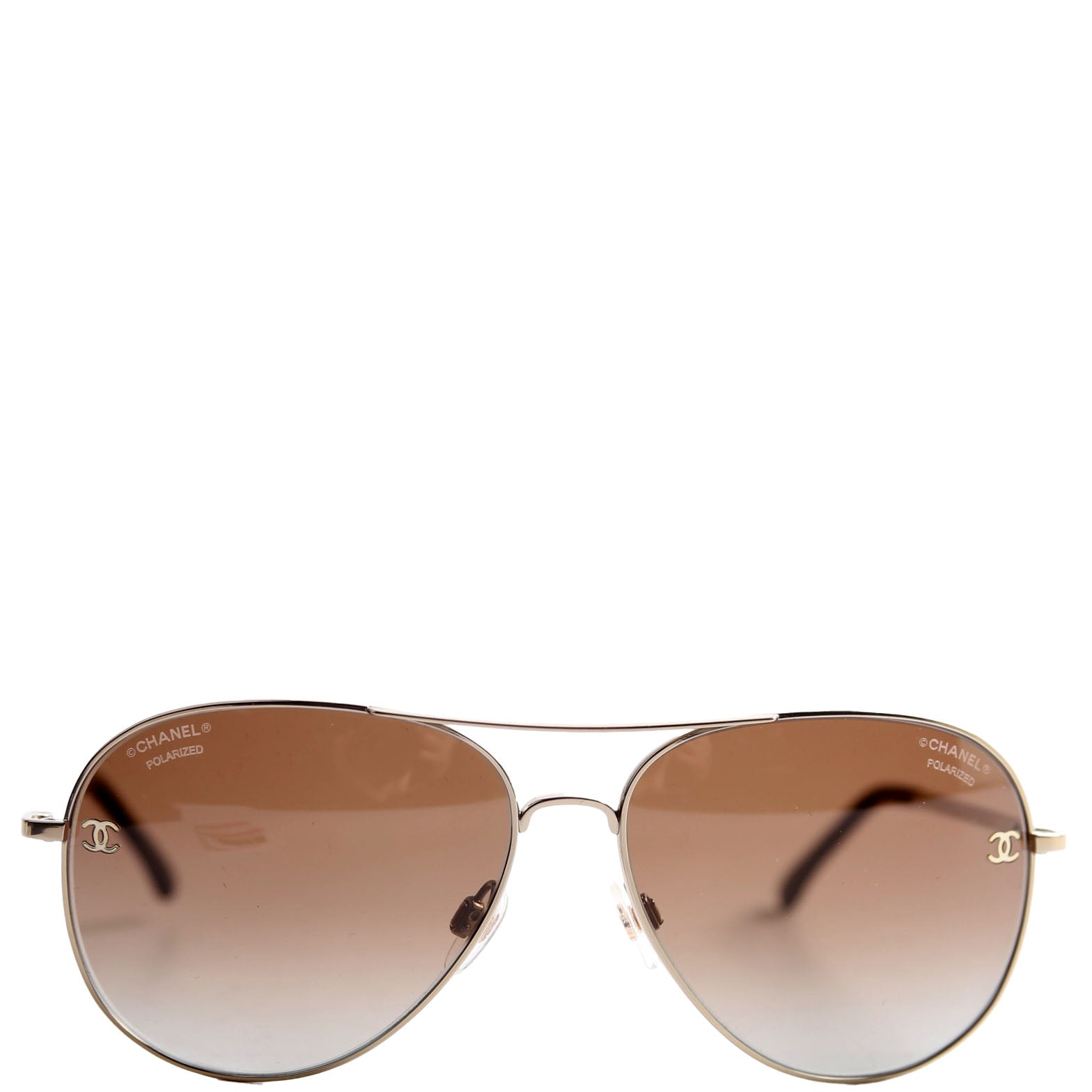 4189-T-Q Aviator Sunglasses Brown/Black