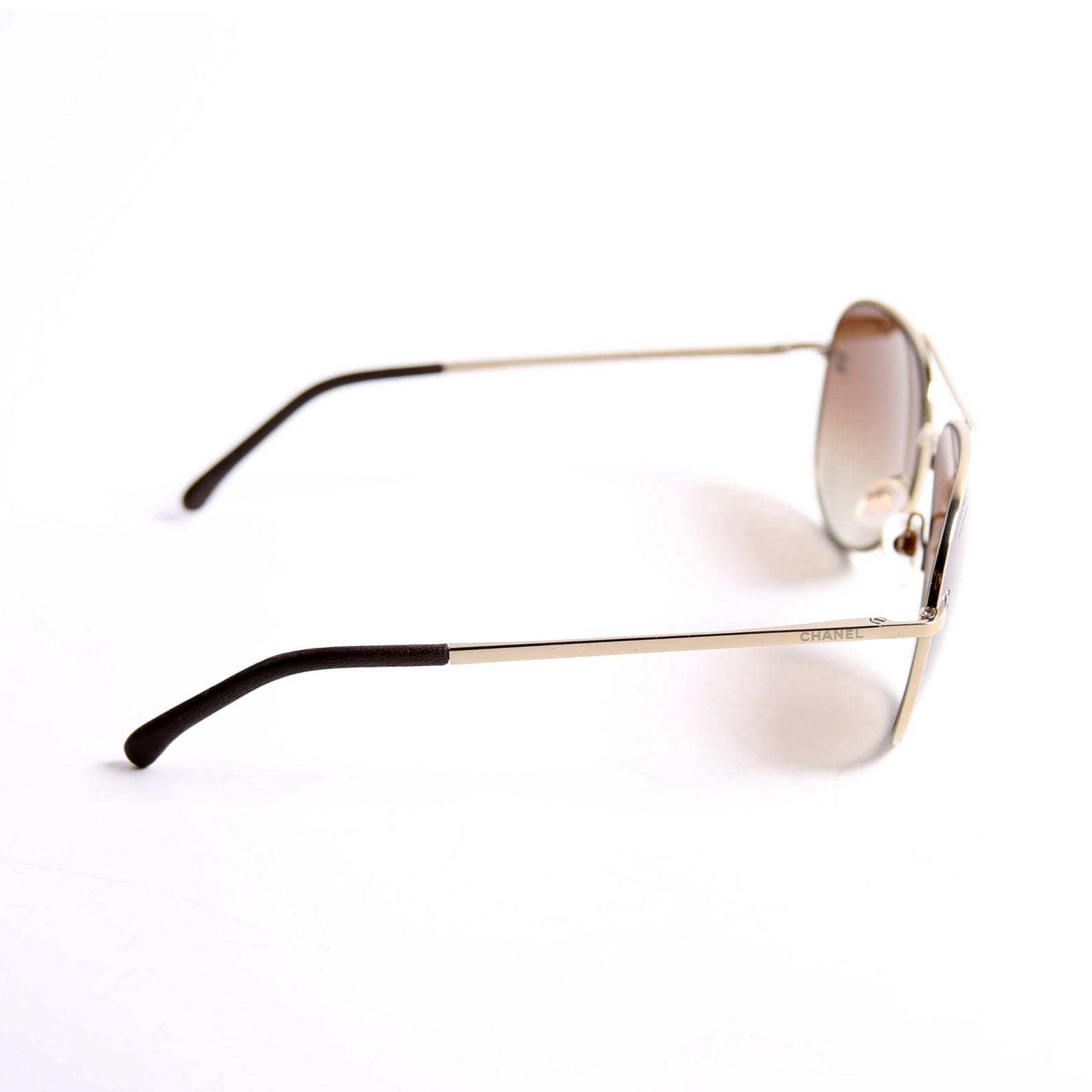 4189-T-Q Aviator Sunglasses Brown/Black