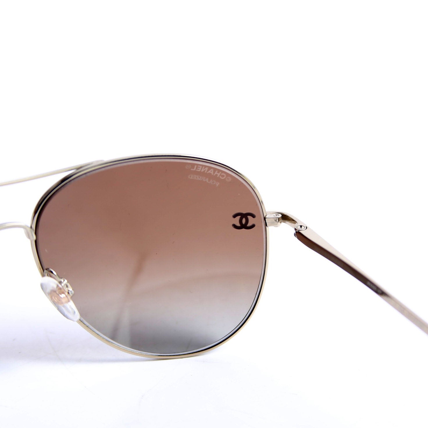 4189-T-Q Aviator Sunglasses Brown/Black
