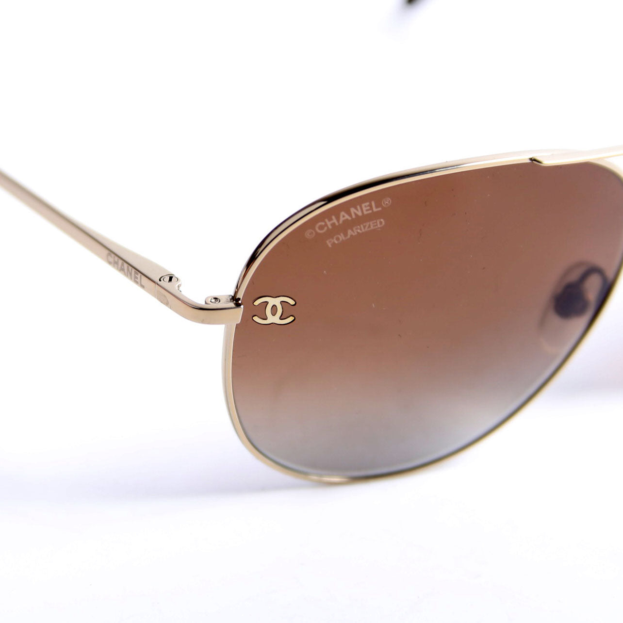 4189-T-Q Aviator Sunglasses Brown/Black