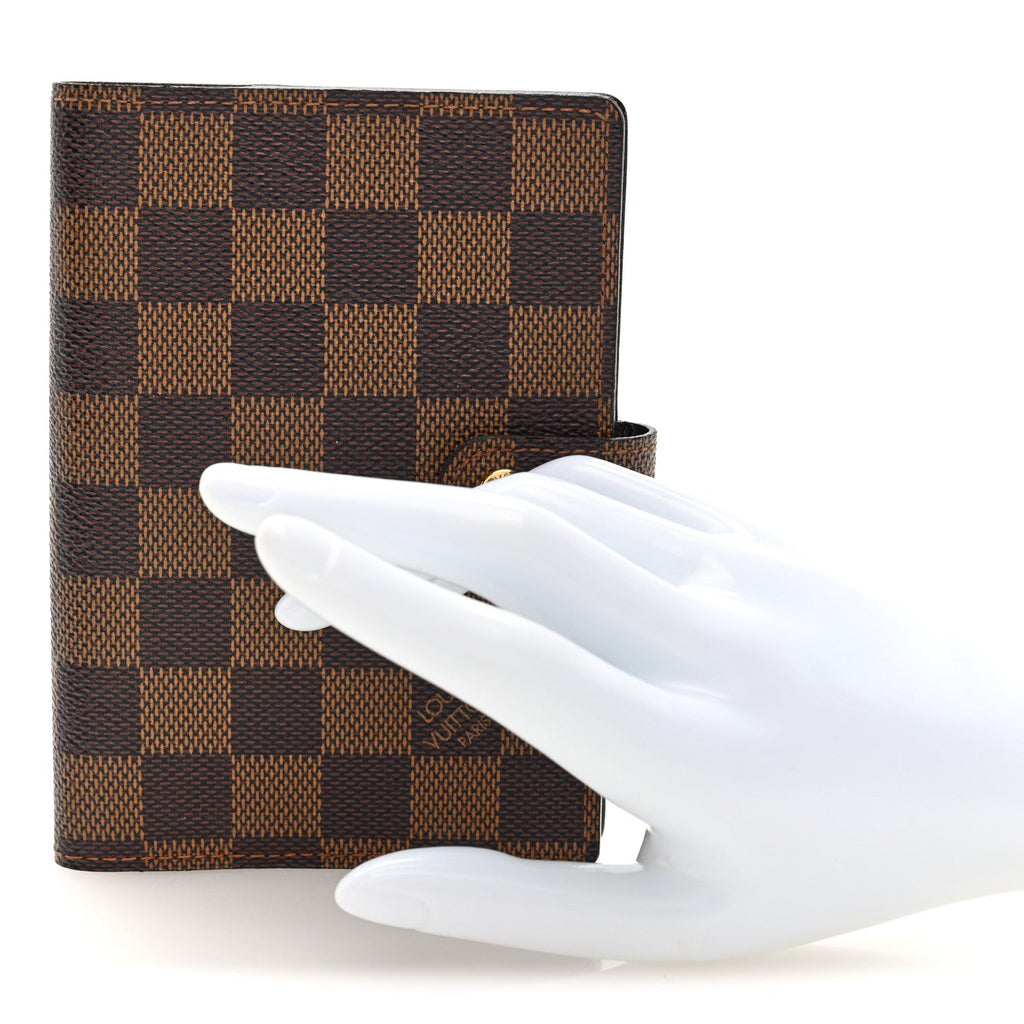 Louis Vuitton Damier Ebene Small Ring Agenda Cover