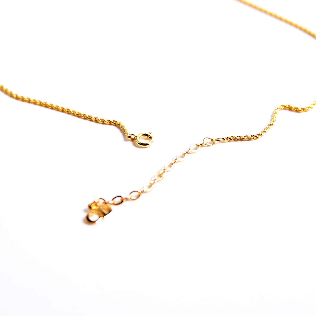 Vintage CD Pendant Necklace Gold