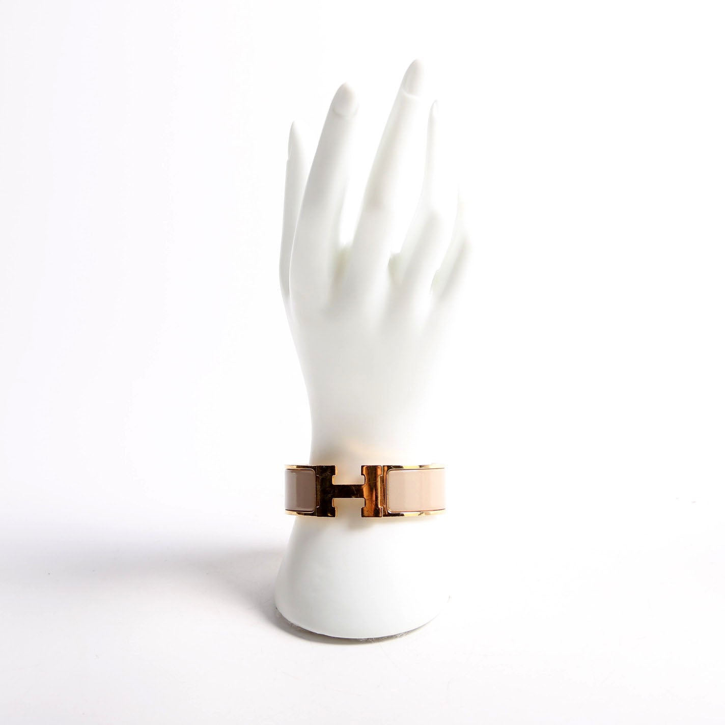 Clic Clac Wide GM Bracelet Gold/Taupe