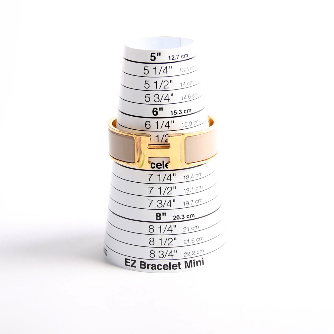 Clic Clac Wide GM Bracelet Gold/Taupe