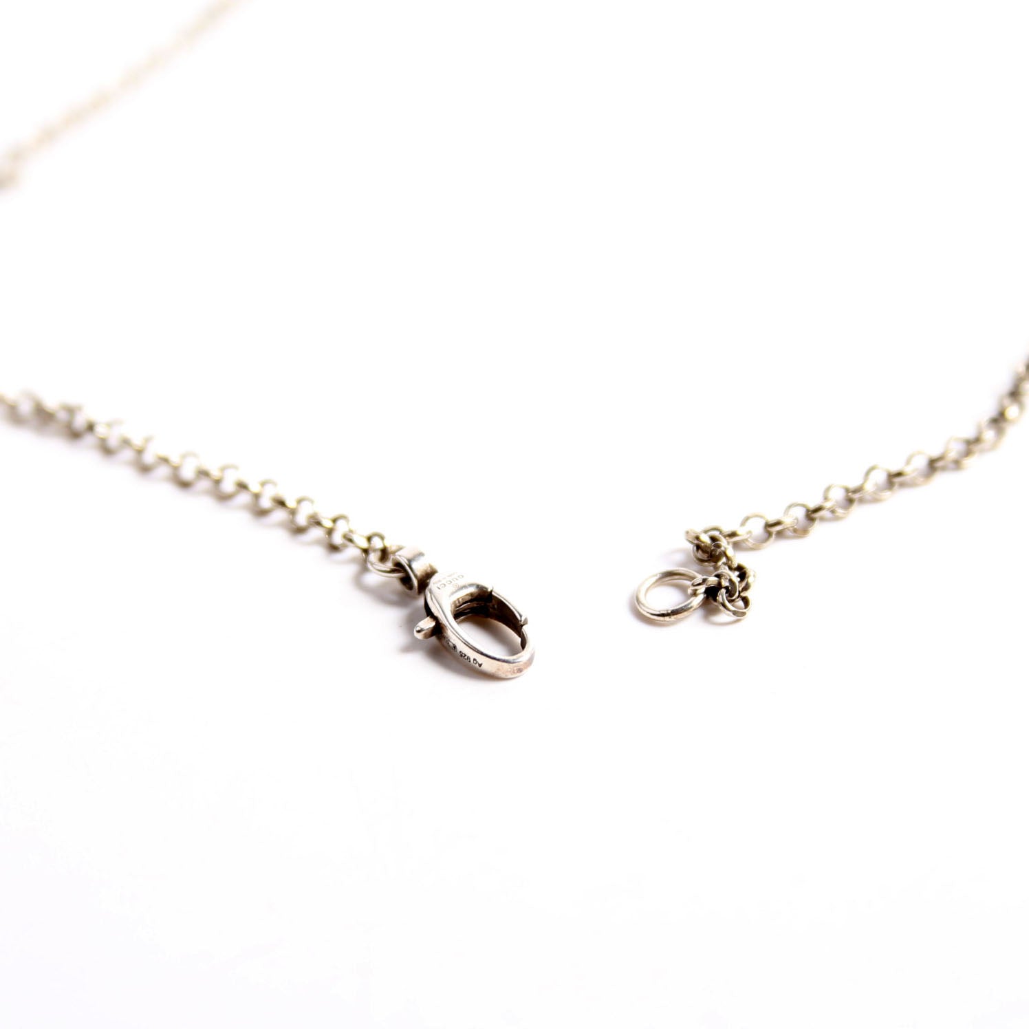Double G Key Pendant Necklace 925