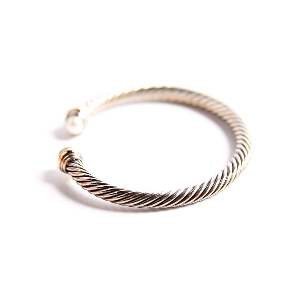 Classic Cable 5MM Bracelet 925/585/Pearl
