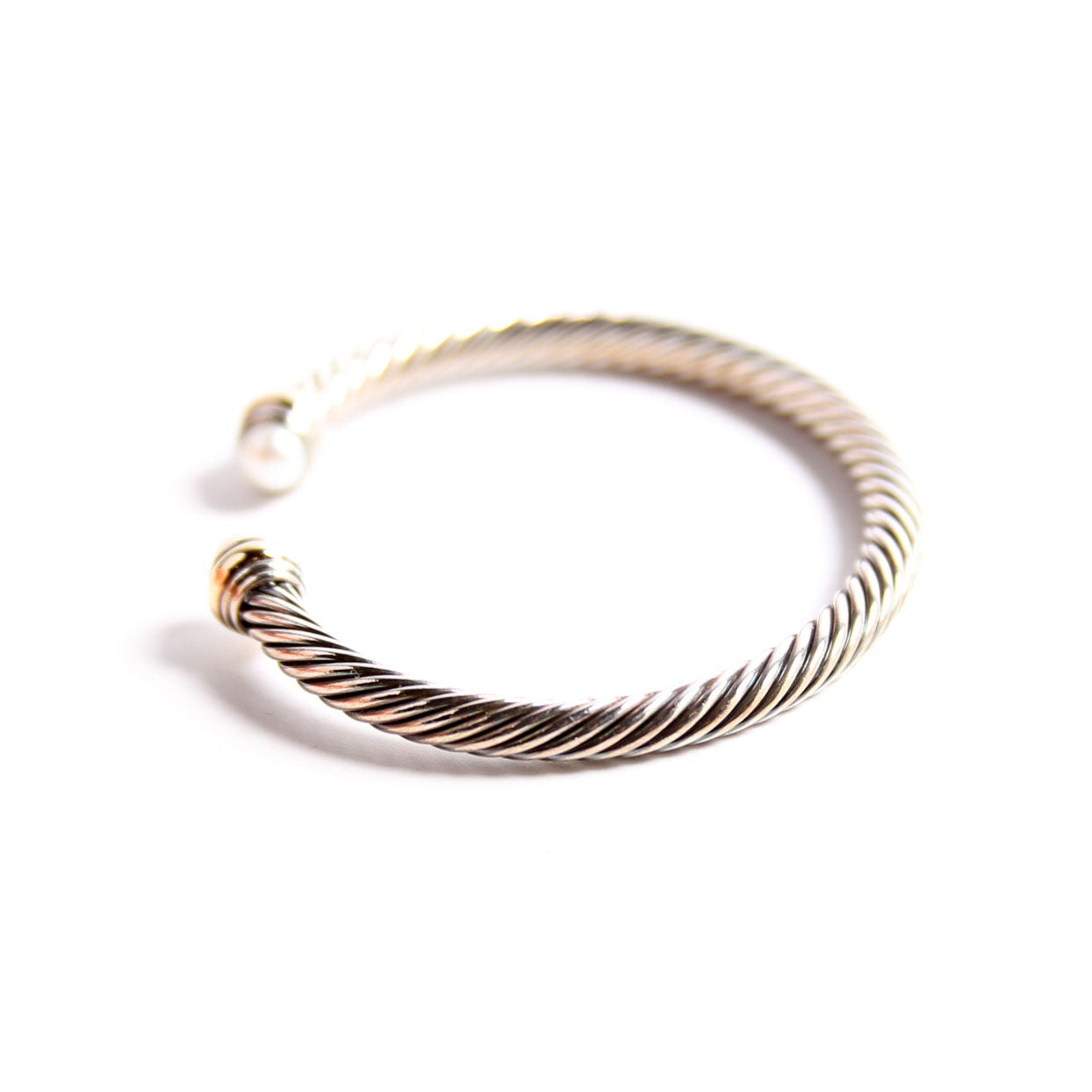 Classic Cable 5MM Bracelet 925/585/Pearl