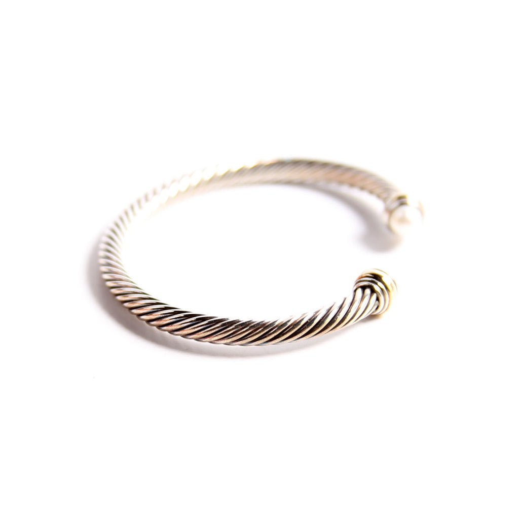 Classic Cable 5MM Bracelet 925/585/Pearl