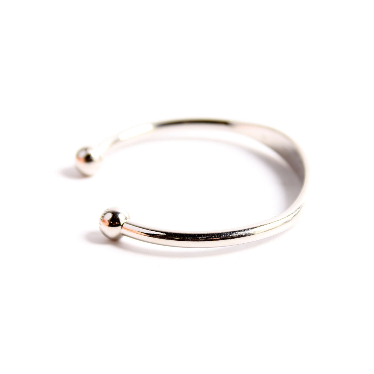 Jonc Monogram Cuff Bracelet Size M Silver