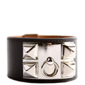 Collier De Chien Box Calfskin Bracelet Black/Silver