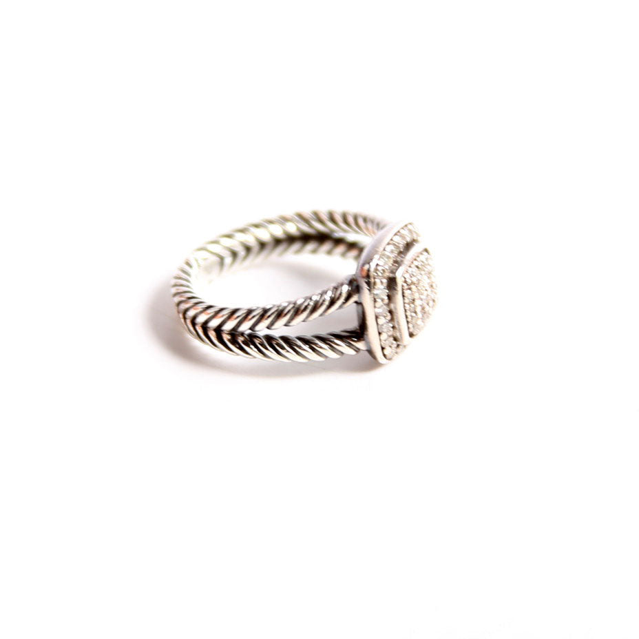 Albion 10MM Ring 925/Pave Size 6