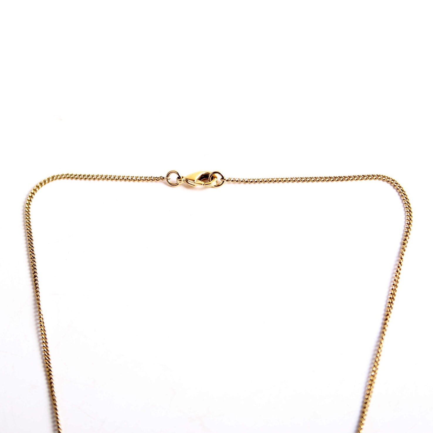 CC Strass Pendant Necklace Gold