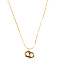 Vintage CD Pendant Necklace Gold