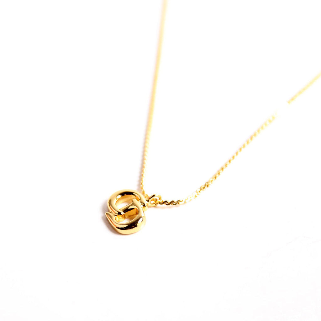 Vintage CD Pendant Necklace Gold