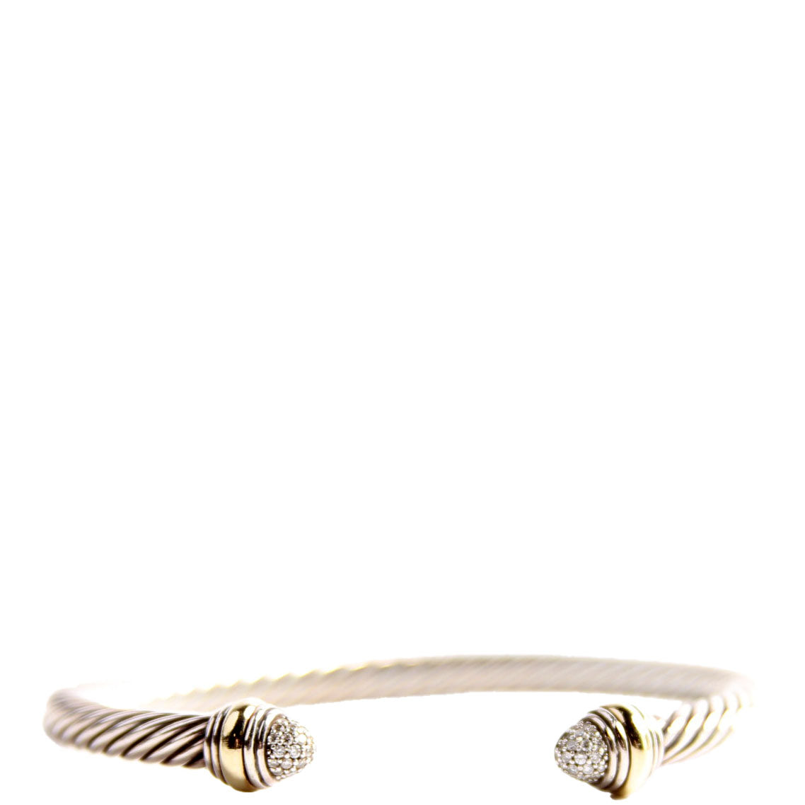 Classic Cable 5MM Bracelet 925/585/Pave