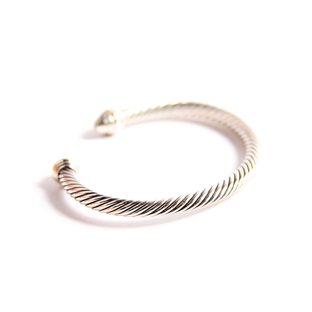 Classic Cable 5MM Bracelet 925/585/Pave