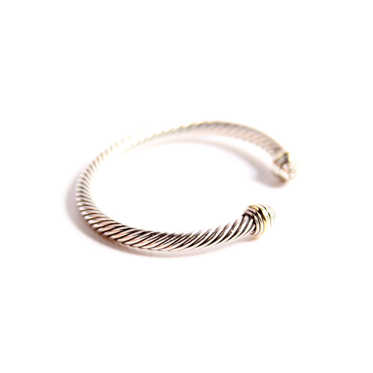 Classic Cable 5MM Bracelet 925/585/Pave