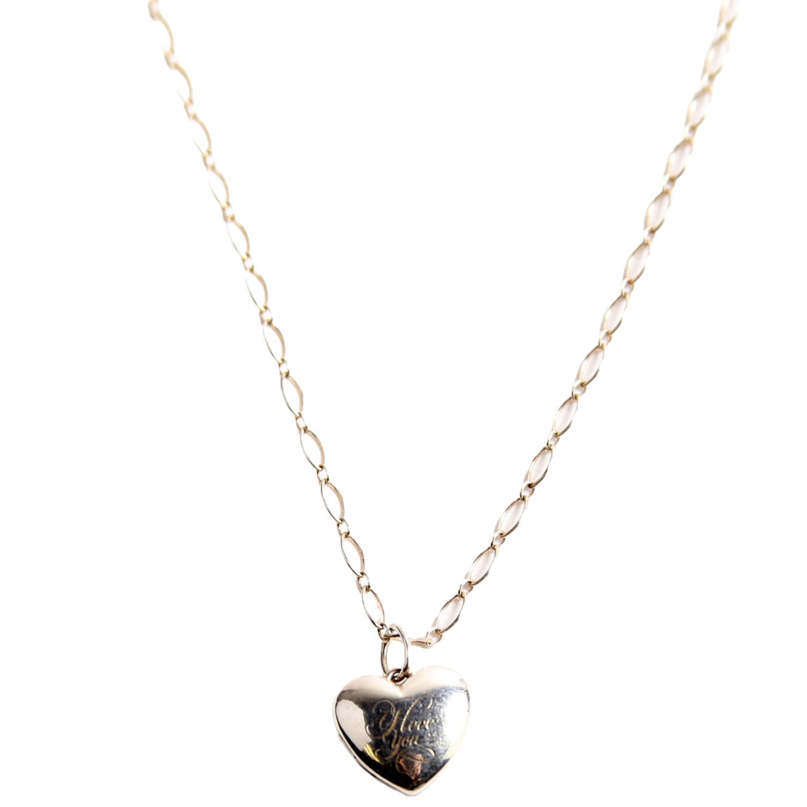 Heart Locket Pendant Necklace 925