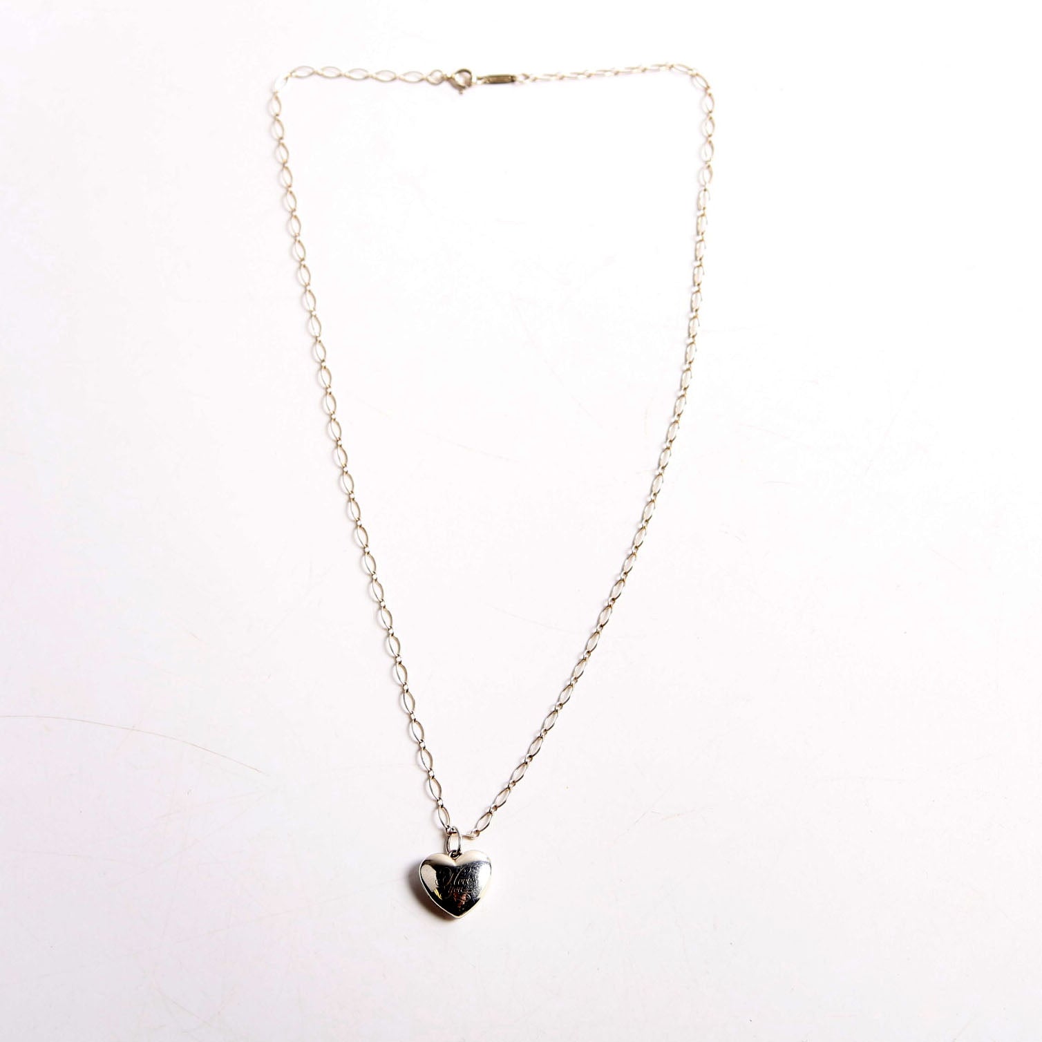 Heart Locket Pendant Necklace 925