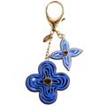Resin Naif Bag Charm Blue/Gold