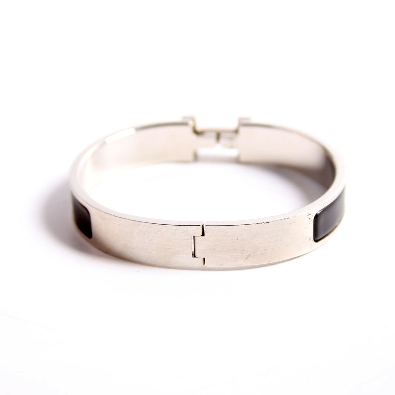Clic HH Narrow Bracelet Silver/Black
