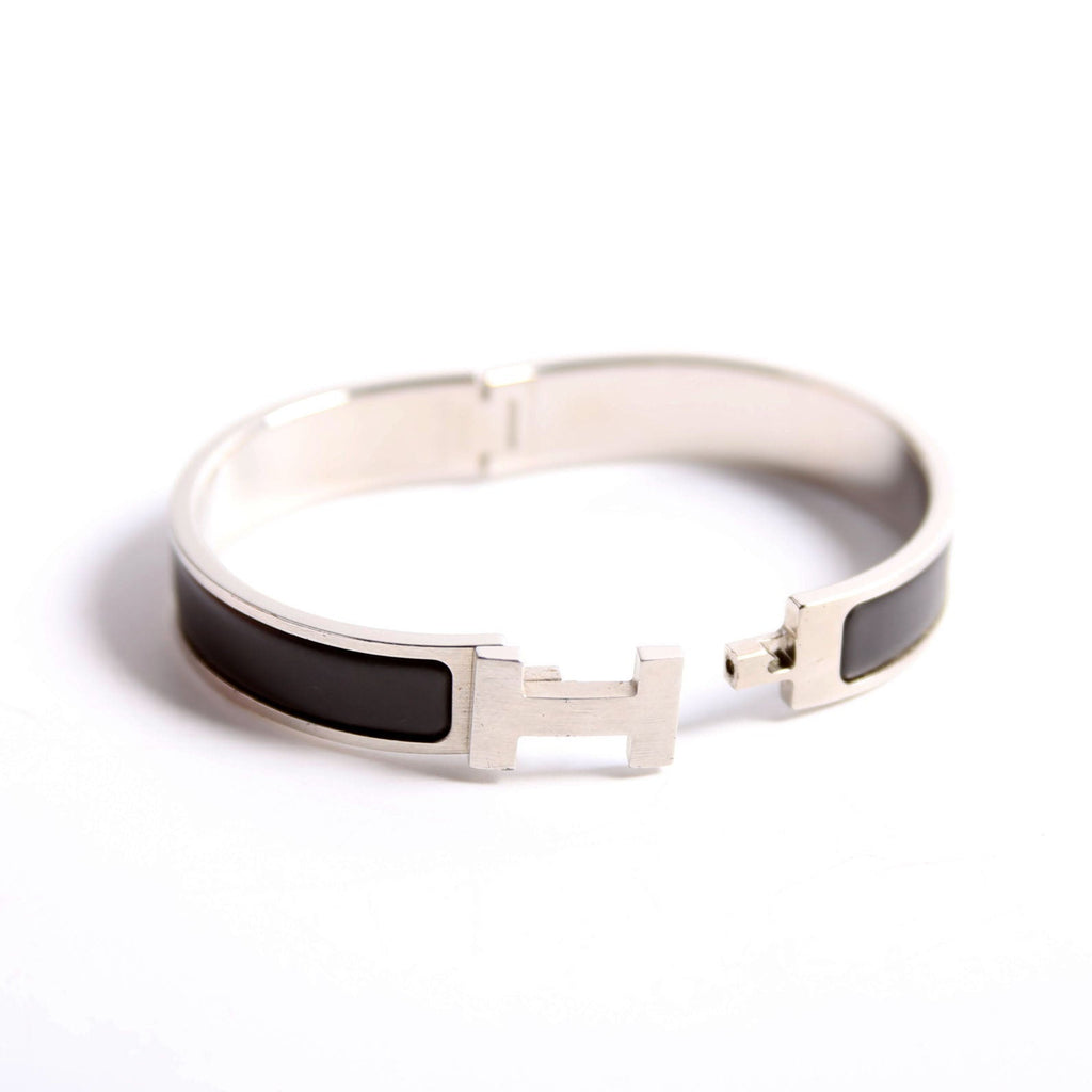 Clic HH Narrow Bracelet Silver/Black