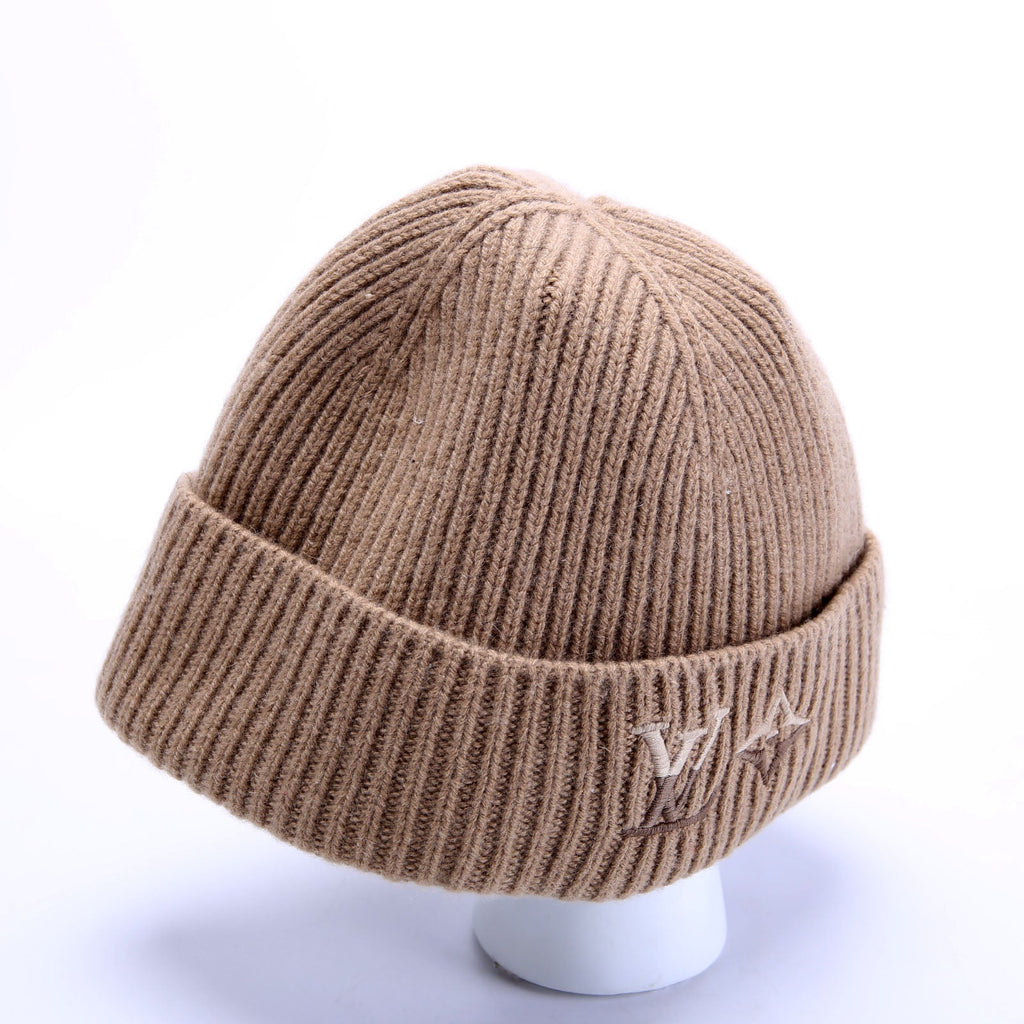 LV Dual Beanie Cashmere Tan