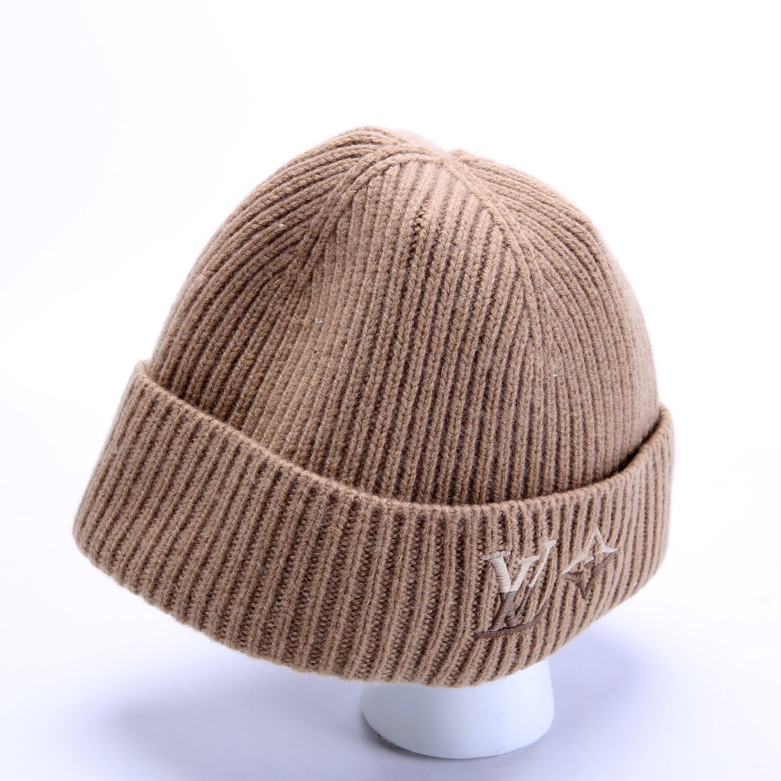 LV Dual Beanie Cashmere Tan