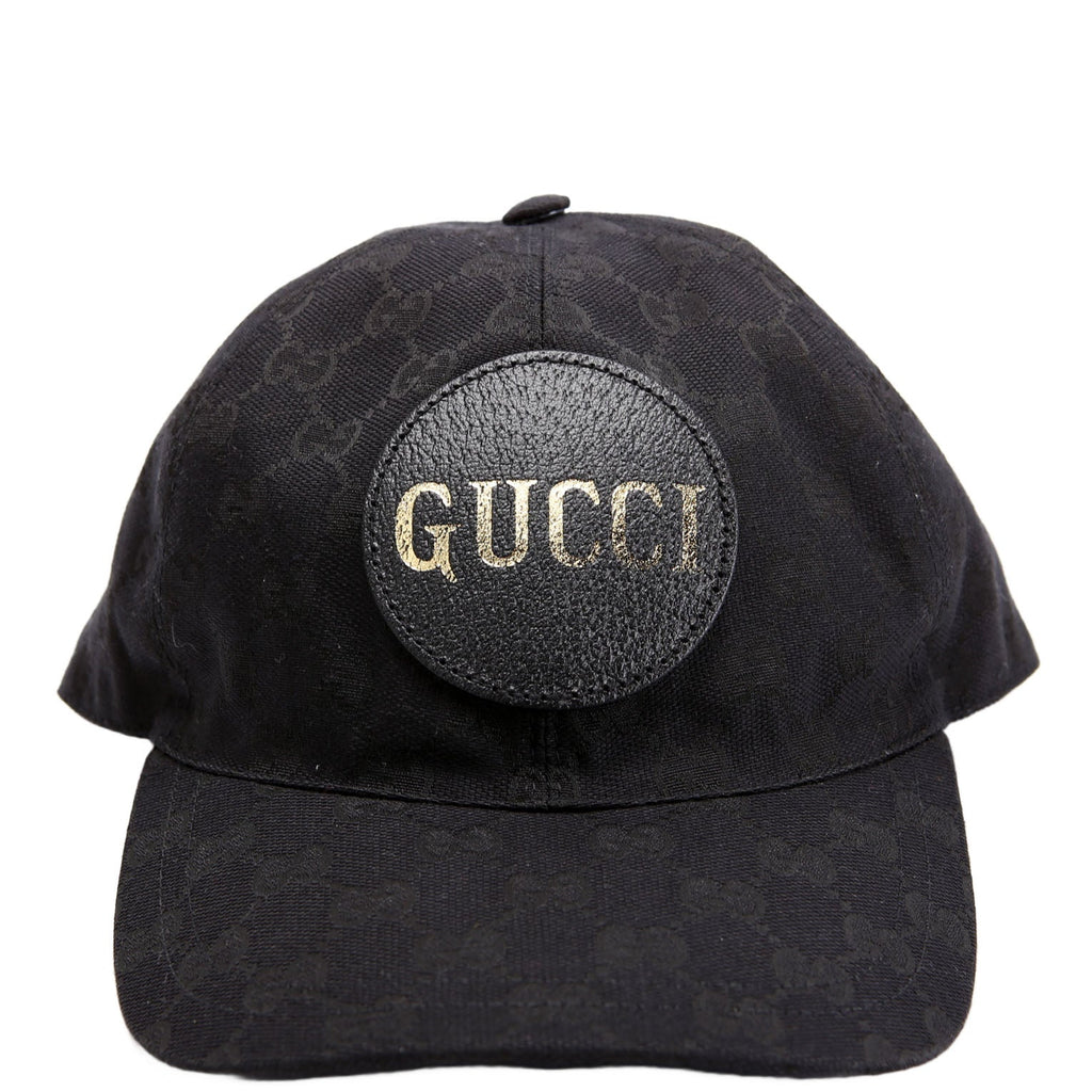 Gucci 576253 GG Canvas Baseball Cap Size Medium Black