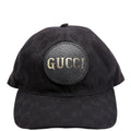 Gucci 576253 GG Canvas Baseball Cap Size Medium Black