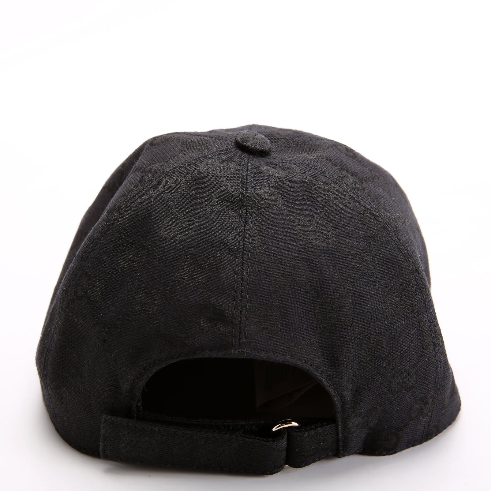 Gucci 576253 GG Canvas Baseball Cap Size Medium Black