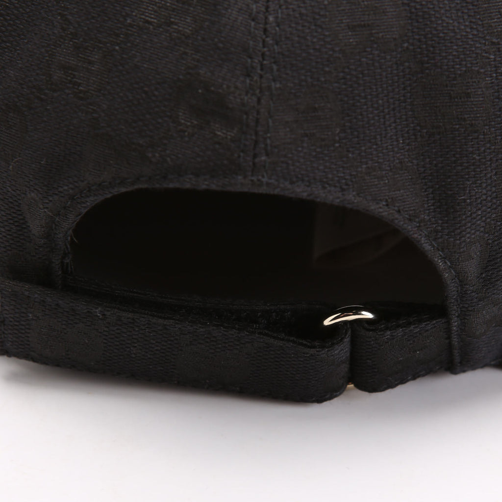 Gucci 576253 GG Canvas Baseball Cap Size Medium Black