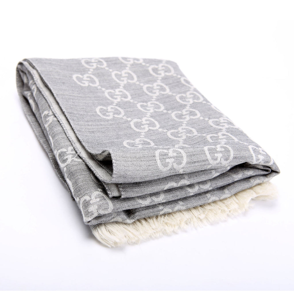 542984 GG Wool/Silk Scarf