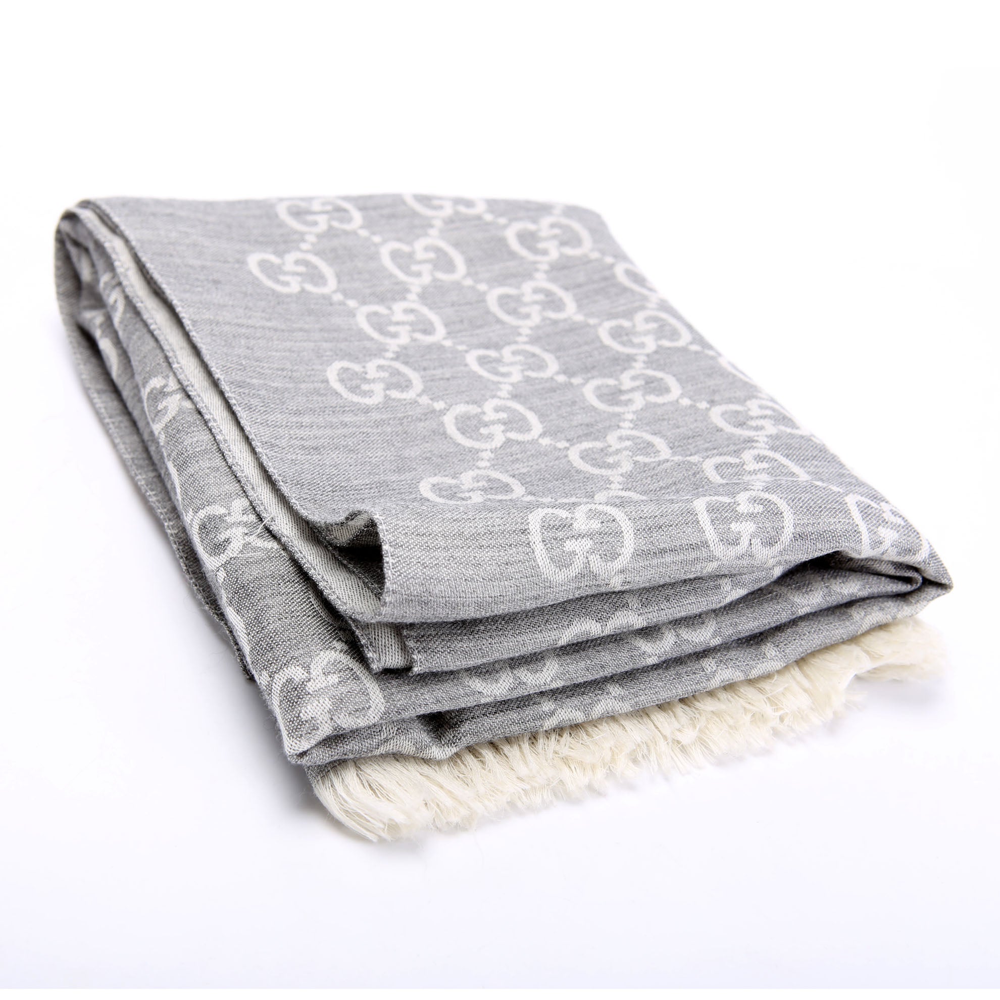 542984 GG Wool/Silk Scarf